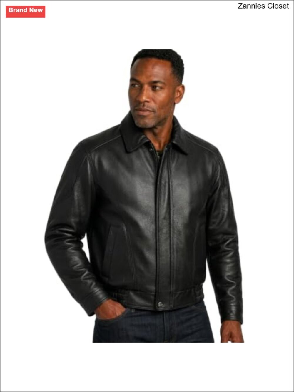 Men's Luxury Leather Bomber Jacket Broad Shoulder Fit Oversized Aviator